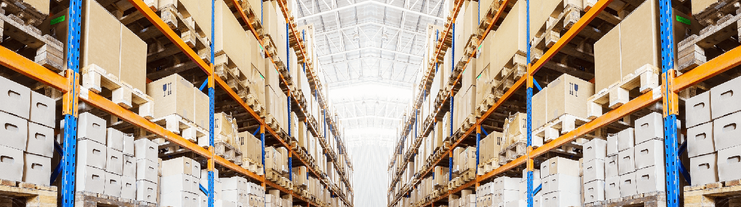 Warehouse shelves