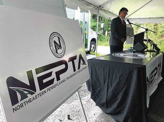 LCTA Executive Director Norm Gavlick talks about the agency's name change Thursday morning. It will now be known as NEPTA - the Northeastern Pennsylvania Transportation Authority. - - Aimee Dilger | Times Leader