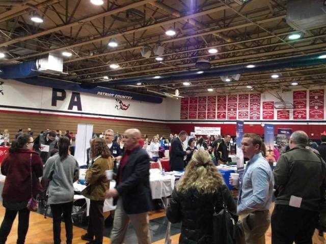 Scene from a recent Greater Pittston Chamber of Commerce Job Fair. - Submitted Photo
