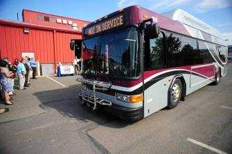The Luzerne County Transportation Authority showed off its new CNG-powered buses Thursday.