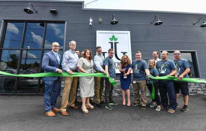 A ribbon cutting took place during the county's newest marijuana dispensary, Justice Grown. Jason Farmer / Staff Photographer