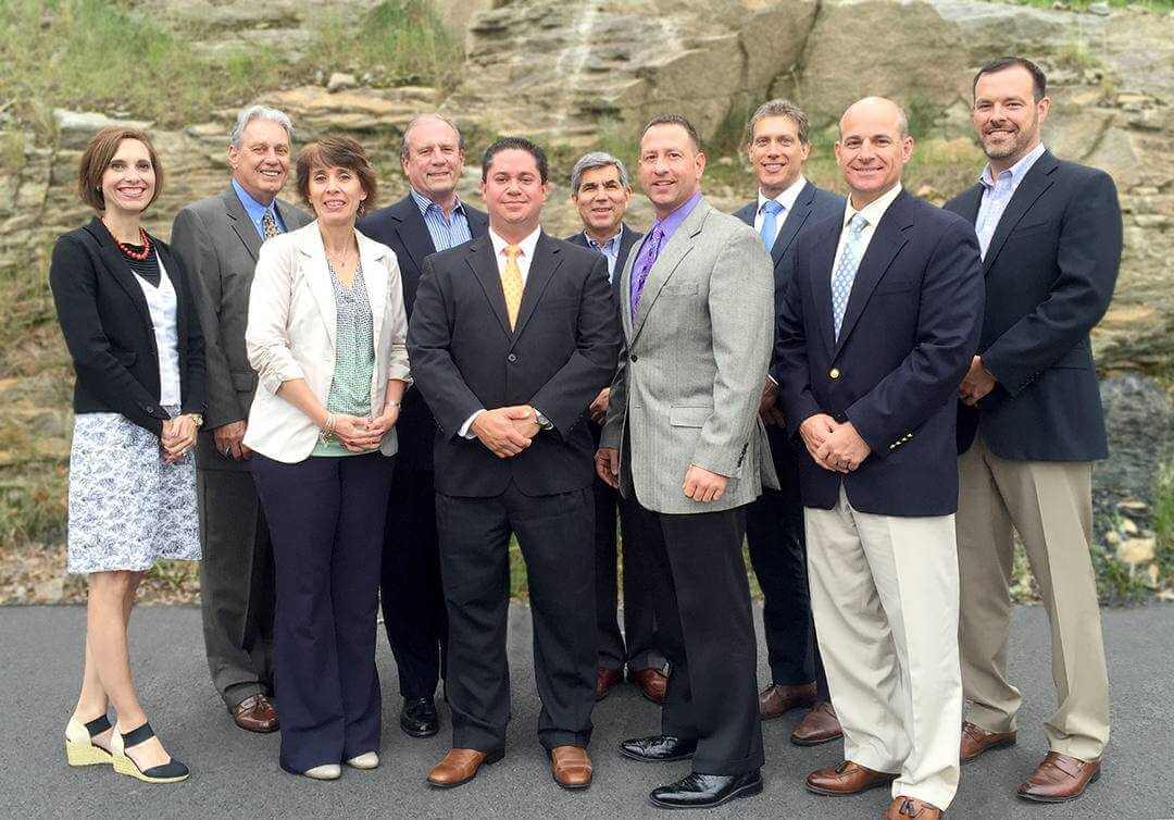 From Left to Right: Amy Luyster, The Scranton Plan; Stephen Phillips, Berwick Industrial Development Authority; Michelle Bisbing, Pocono Mountain Economic Development Corporation; William Scranton, The Scranton Family Office; John L. Augustine III, President/CEO of Penn's Northeast Inc.; John Cognetti, Hinerfeld Commercial Real Estate; Andy Reilly, Luzerne County Office of Community Development; Joseph Lettiere, Hazleton's CANDO; Phil Amend, OneSource HR Solutions; Bill Sordoni, Sordoni Construction Services Inc. Absent from Photo: Mary Beth Wood, Wayne Economic Development Corporation