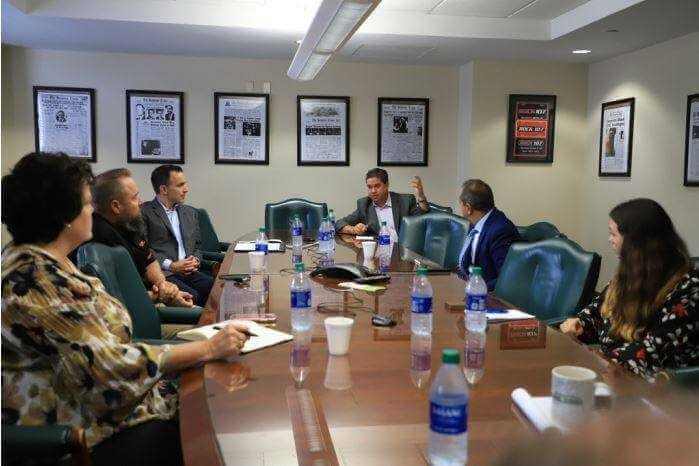 Emma Black / Staff Photographer The Northeast Pennsylvania Business Journal hosted a roundtable discussion on trades and the workforce, moderated by John Augustine of Penn's Northeast.